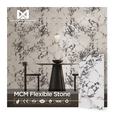 MCM flexibel polerad sten glansig finish